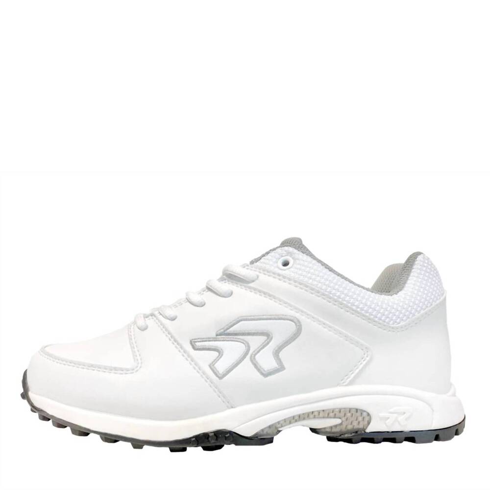 NEW RINGOR women's flite softball turf shoes in white